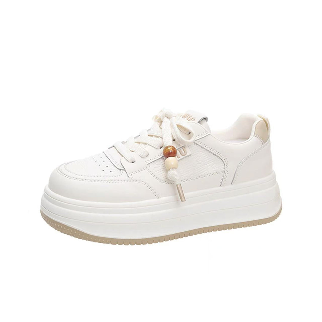 Women's Chunky Platform Sneakers with Unique Lacing System Mune Fashion