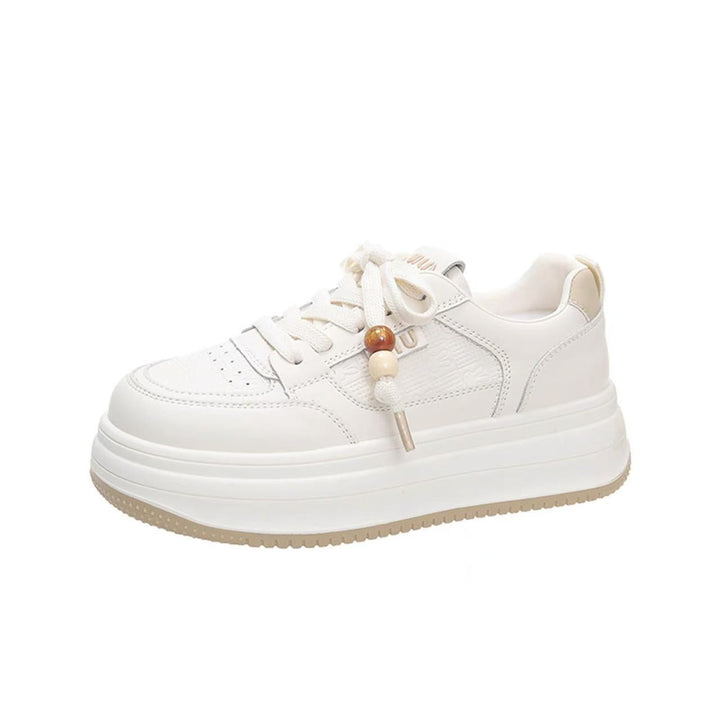 Women's Chunky Platform Sneakers with Unique Lacing System Mune Fashion
