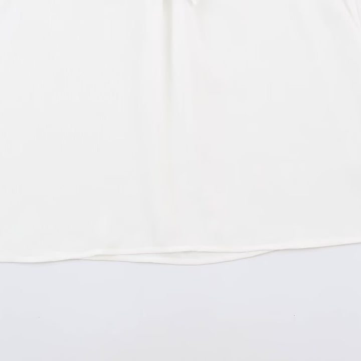 Women's Romantic Lace Blouse with Ruffles and Stand-Up Collar Mune Fashion