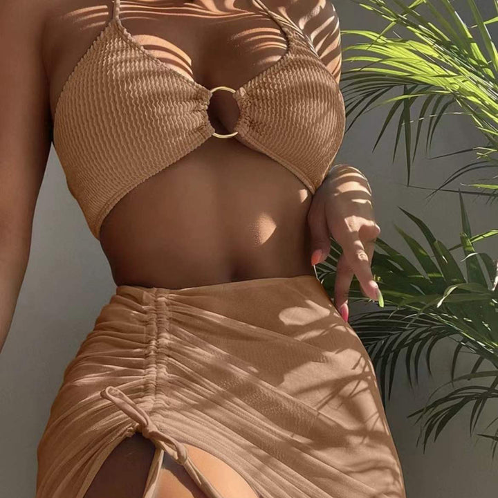 Ladies set with crinkled top and skirt Mune Fashion