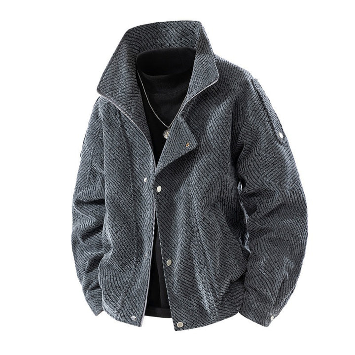 Ladies Fashion Quilted Jacket with High Collar Mune Fashion