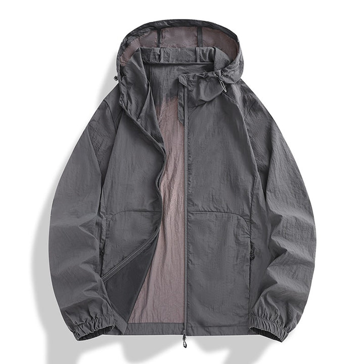 Men's Lightweight Outdoor Jacket with Adjustable Hood Mune Fashion