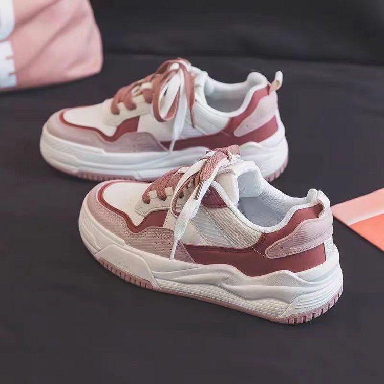 Women's Sports Sneakers with Flexible Sole and Breathable Upper Material Combination Mune Fashion