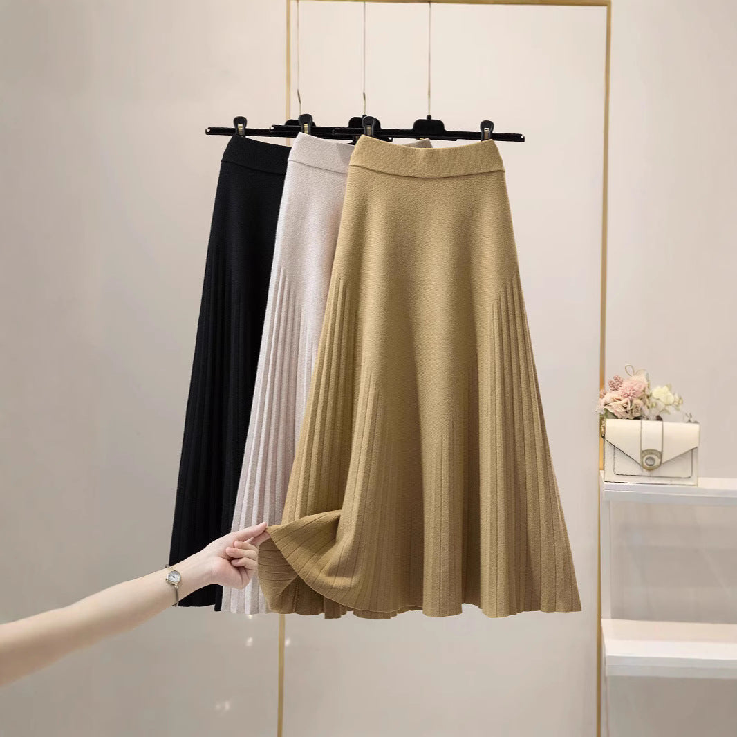 Women's Pleated Wrap Skirt Mune Fashion