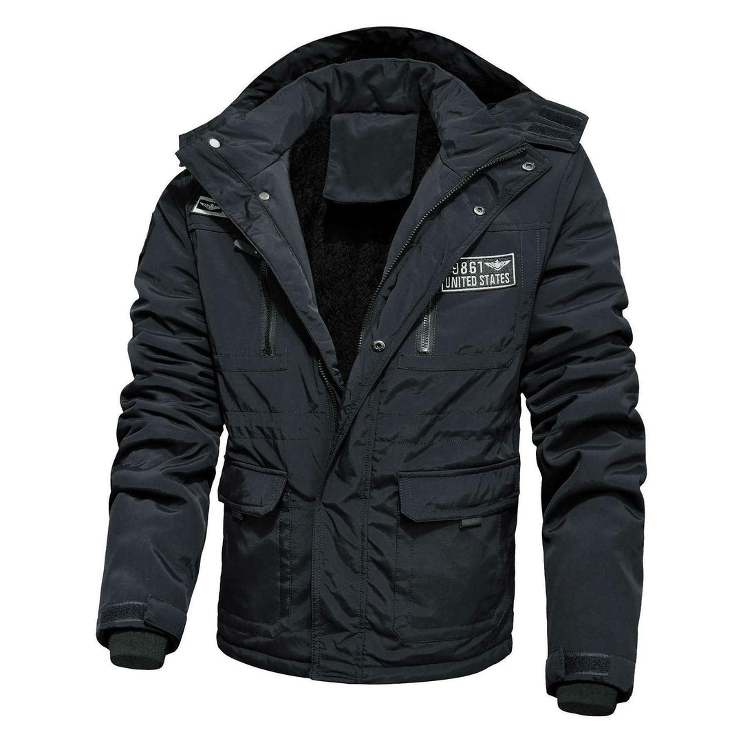 Men's Military-Influenced Thermal Parka with warming fleece lining and multifunctional pockets Mune Fashion