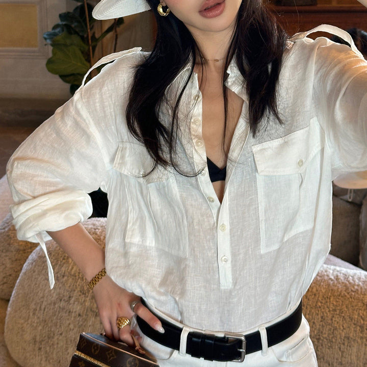 Women Elegant and Casual Shirt Blouse Drune