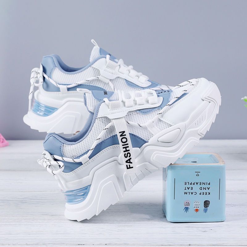 Women's Sporty Sneakers with Breathable Mesh Upper and Highly Cushioning Sole Mune Fashion