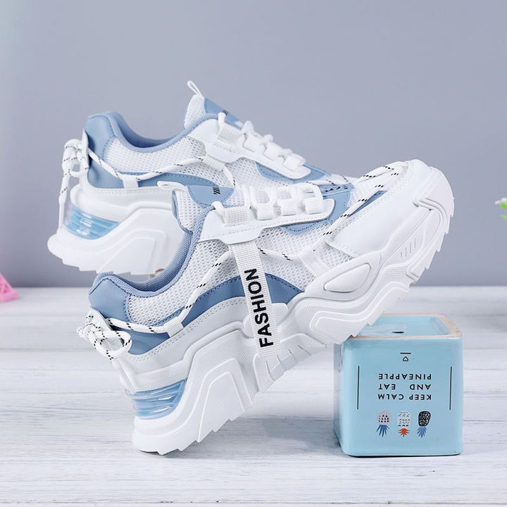 Women's Sporty Sneakers with Breathable Mesh Upper and Highly Cushioning Sole Mune Fashion