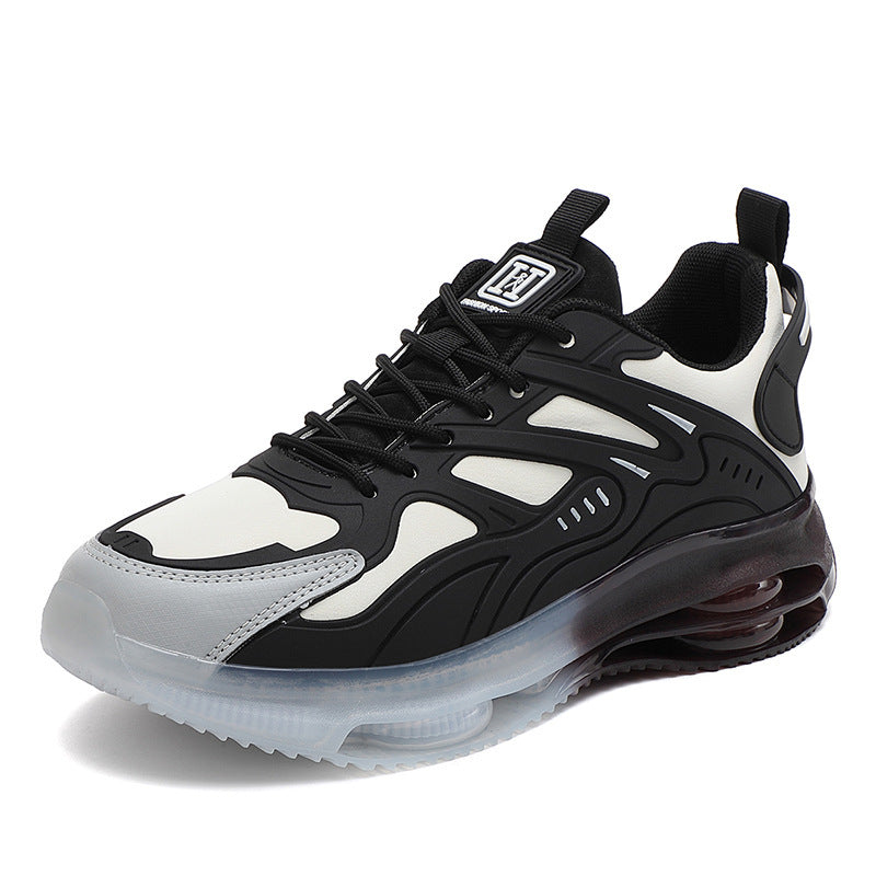Men's futuristic performance-oriented lifestyle sneakers with continuous air chamber sole and thermoformed plastic applications Mune Fashion