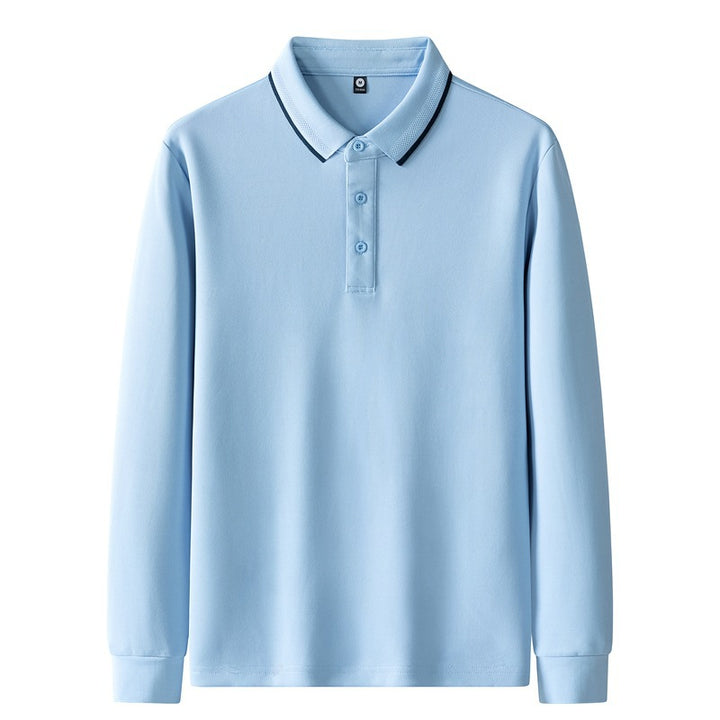 Women's polo shirt with long sleeves and button details Mune Fashion