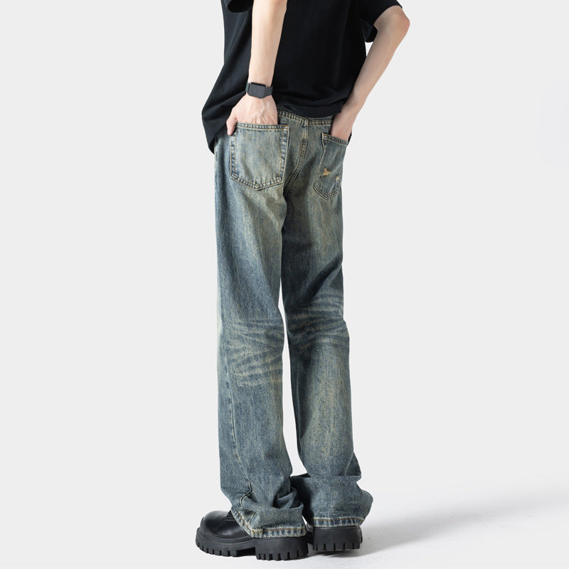 Men's Loose-Fit Jeans with Unique Design Mune Fashion