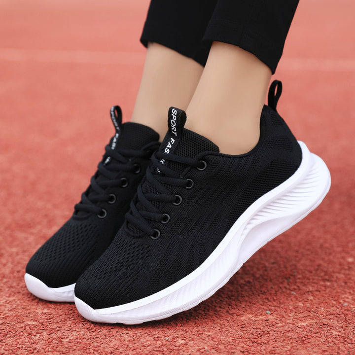 Women's nan ultra-light knit casual sneaker with ergonomic cushioning core sole and pull tab Mune Fashion