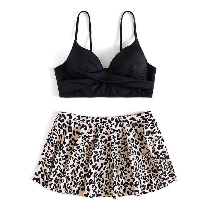 Women's Swimwear Skirt Set with Floral Top Mune Fashion