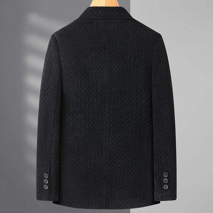 Men's Slim Structure Blazer made of Wool Blend with Light Lining Mune Fashion