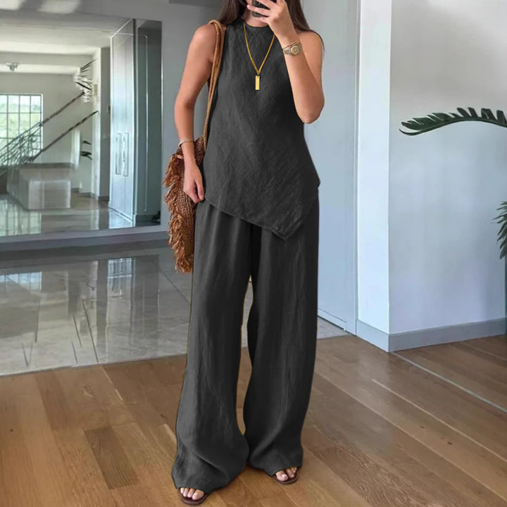 Ladies Lightweight and Flowing Two-Piece Set Mune Fashion