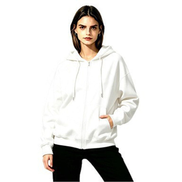 Ladies Soft Hooded Sweatshirt with Full Zip Mune Fashion