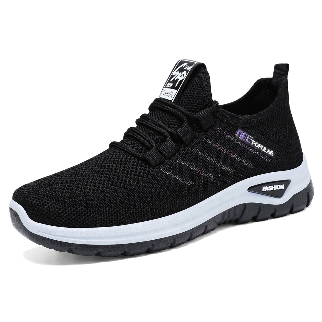 Women's nan ultra-light knit sports sneakers with elastic entry, shock-absorbing platform midsole, and grippy profile outsole Mune Fashion