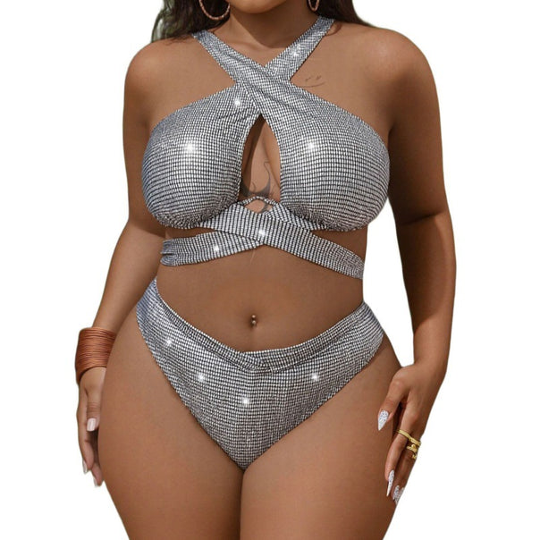 Ladies Glittering Bikini Set Mune Fashion