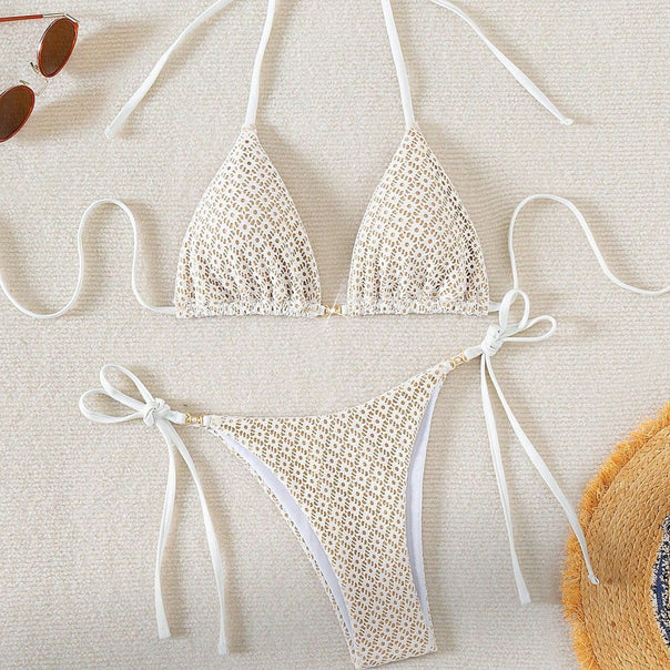 Ladies refined bikini cut with adjustable ties Mune Fashion
