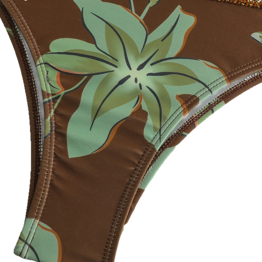 Women's triangle bikini with floral pattern and comfortable fit Mune Fashion