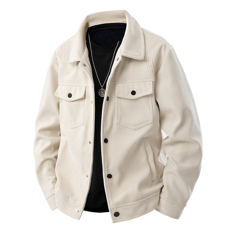 Men's Stylish Cord Jacket with Pockets Mune Fashion
