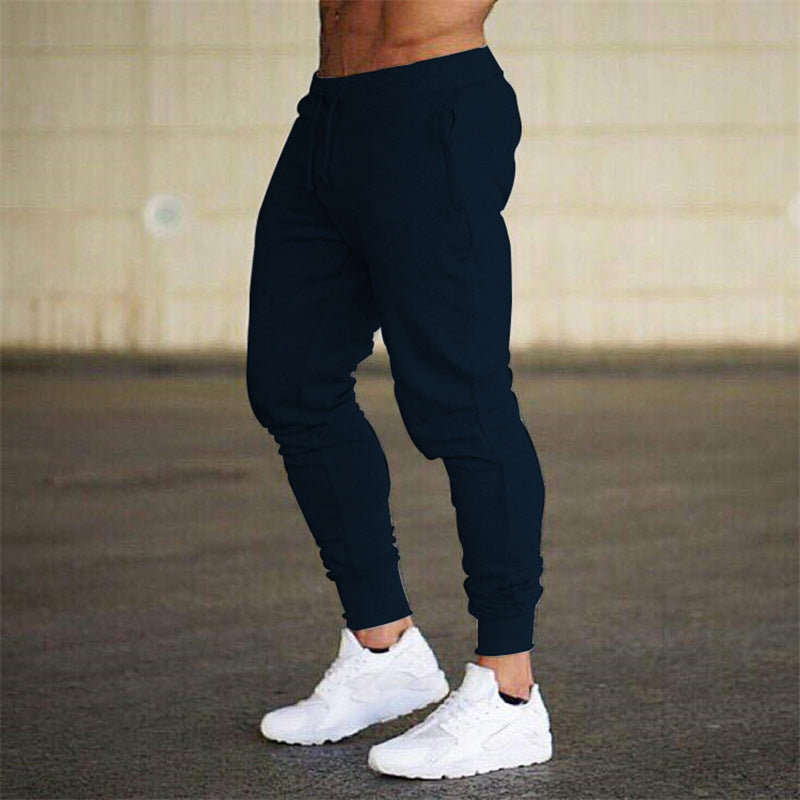 Men's tapered jogging pants cotton blend with cuffs and drawstring Mune Fashion
