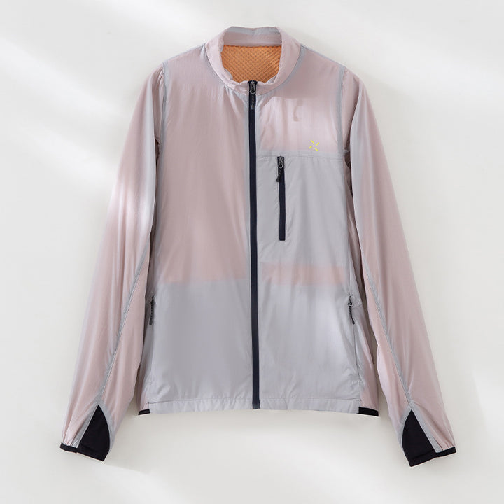 Men's Ultralight Functional Jacket with Stand Collar, Chest Pocket and Concealed Zipper Mune Fashion