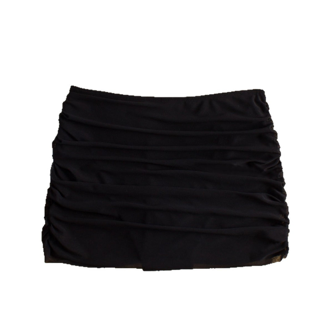 Women's High-Waisted Swim Shorts with Ruffle Design Mune Fashion
