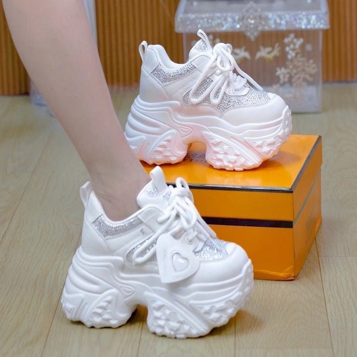 Women Chunky Sneakers with sparkling accents and stylish design Mune Fashion