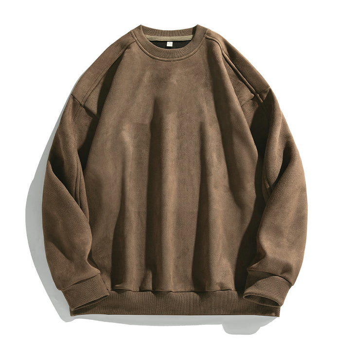 Unisex Purist Oversized Crew Neck Sweatshirt with Drop Shoulder and Brushed Inner Lining Mune Fashion
