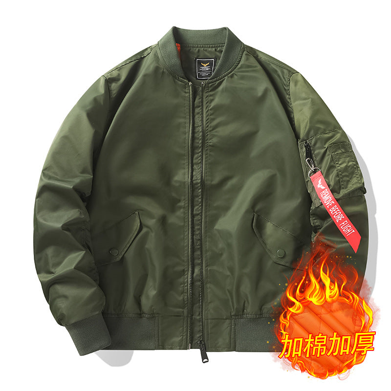 Men's bomber jacket in pilot style with water-repellent nylon shell and sleeve utility pocket Mune Fashion
