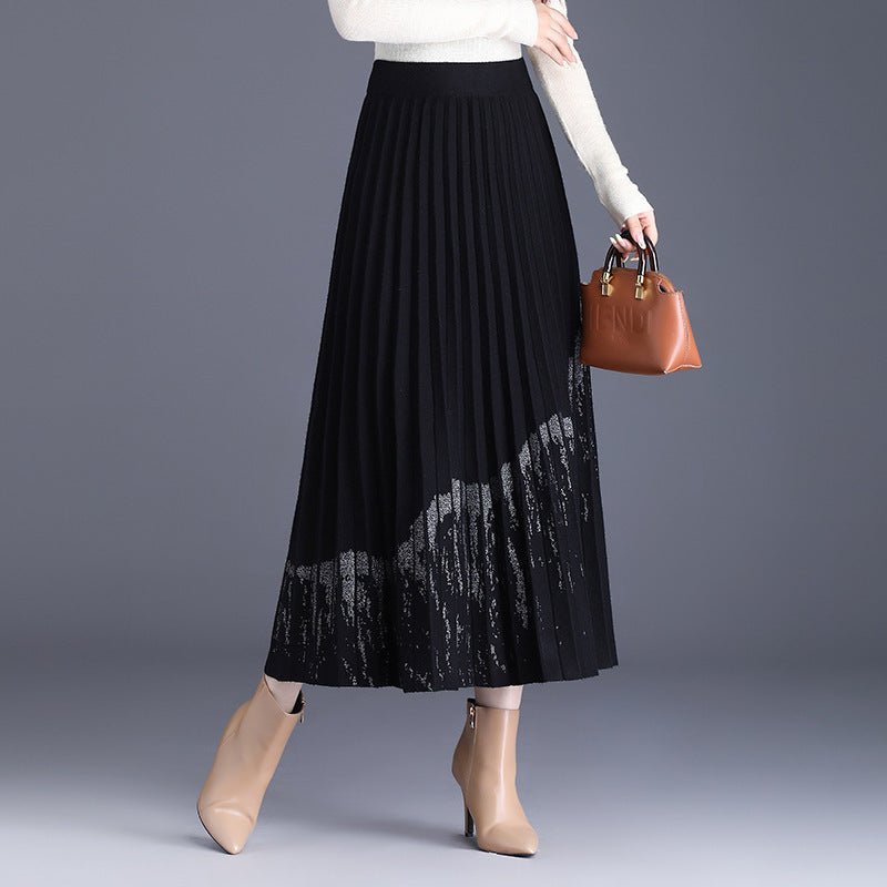 Women Pleated Skirt Mune Fashion