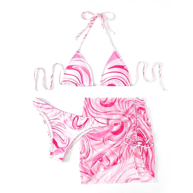 Women's bikini set with ruffled skirt and triangle top Mune Fashion