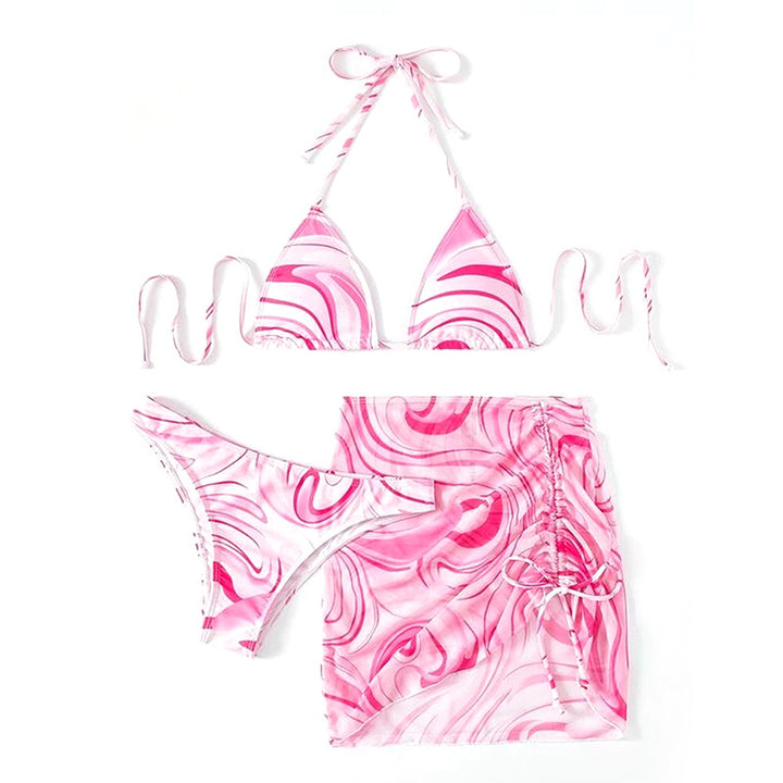 Women's bikini set with ruffled skirt and triangle top Mune Fashion
