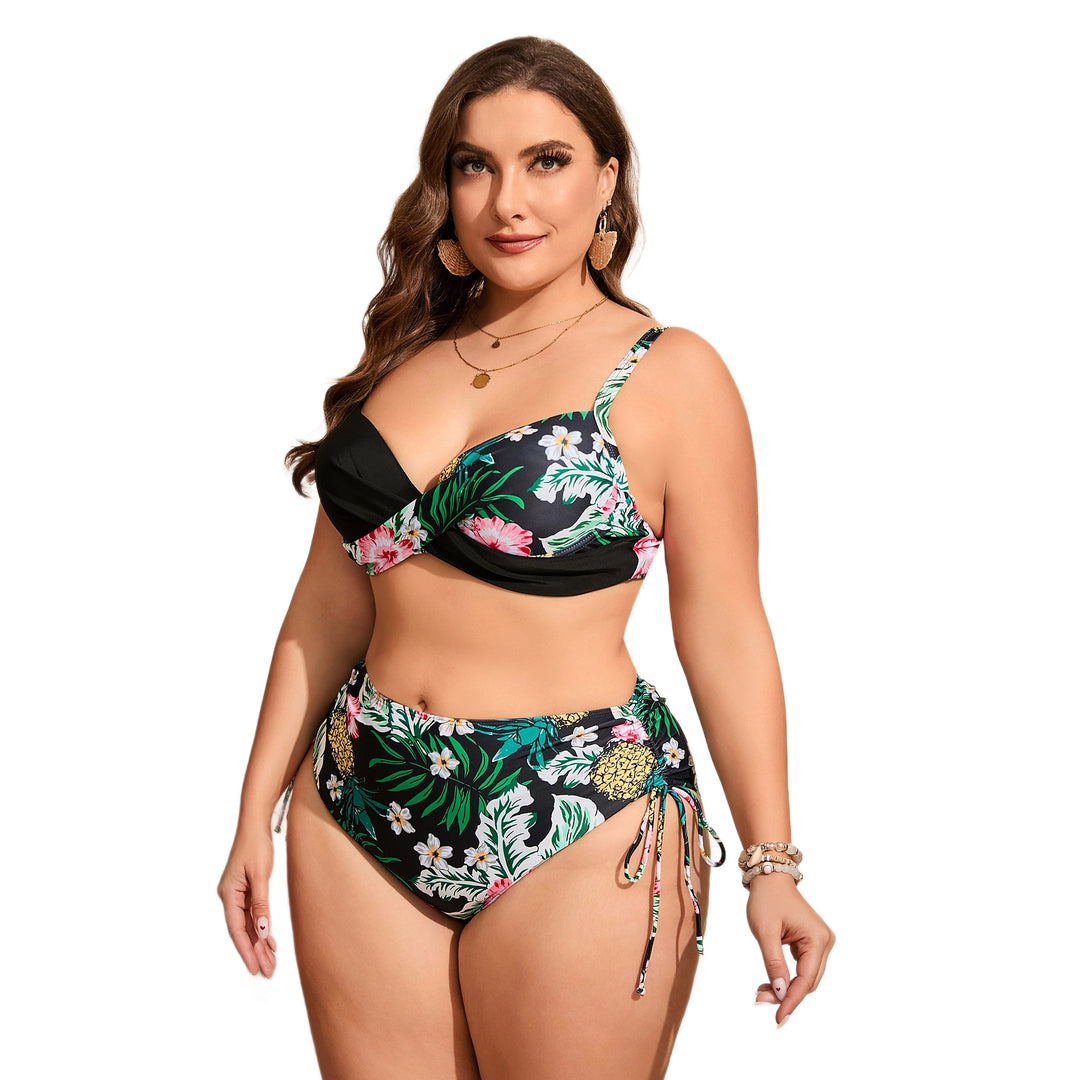 Women’s Bikini Set with Stylish High-Waist Design and Floral Pattern Mune Fashion
