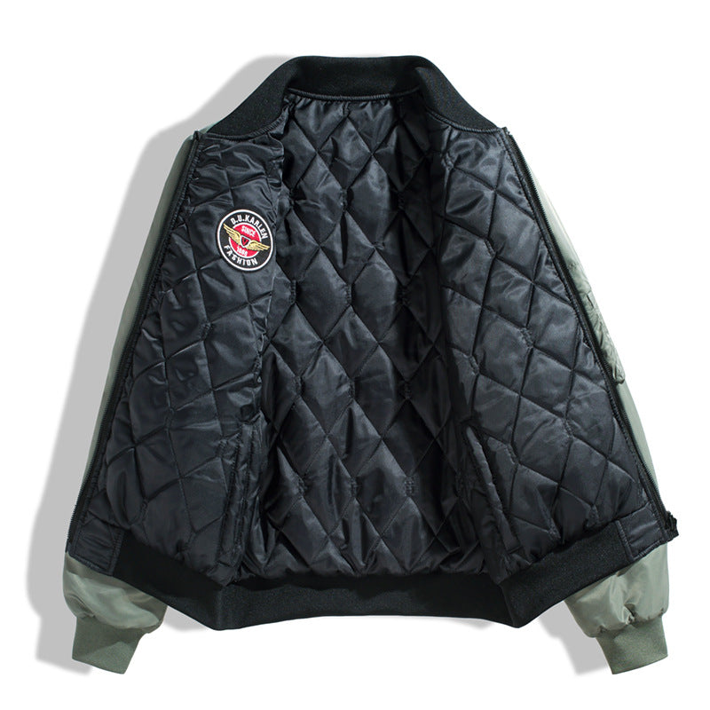Men's fashionable bomber jacket with high collar Mune Fashion