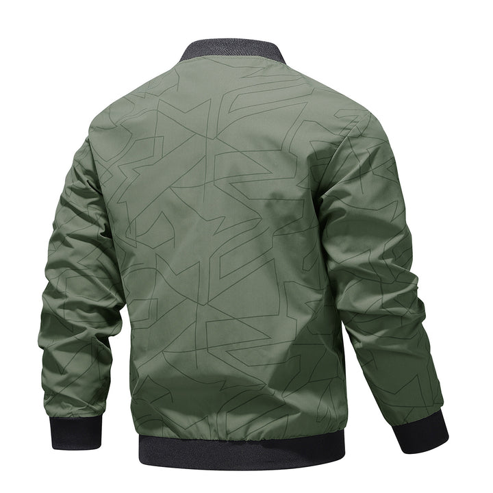 Men's Stunning Bomber Jacket with Stand-Up Collar Mune Fashion