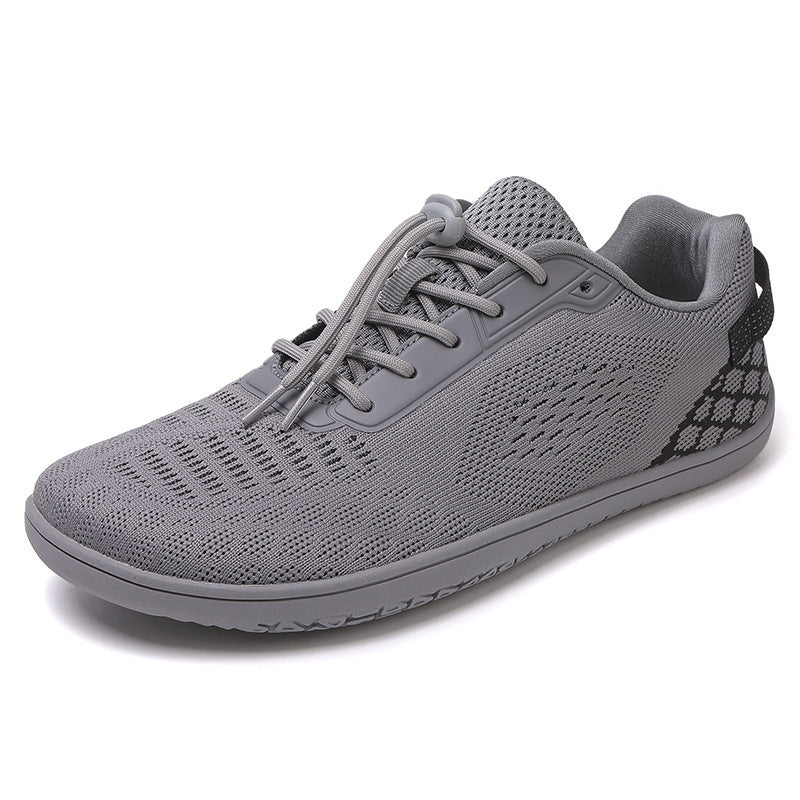 Unisex barefoot-inspired knitted sneaker with elastic fit, quick pull cord, and grippy full rubber sole Mune Fashion