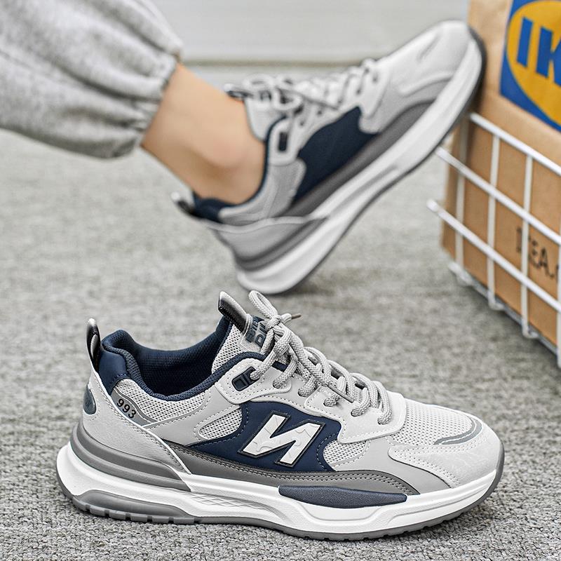 Men's Cushioning Chunky Running Shoe with Mesh Outer Layer and Comfort Memory Sole Mune Fashion