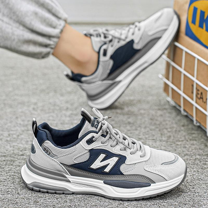 Men's Cushioning Chunky Running Shoe with Mesh Outer Layer and Comfort Memory Sole Mune Fashion