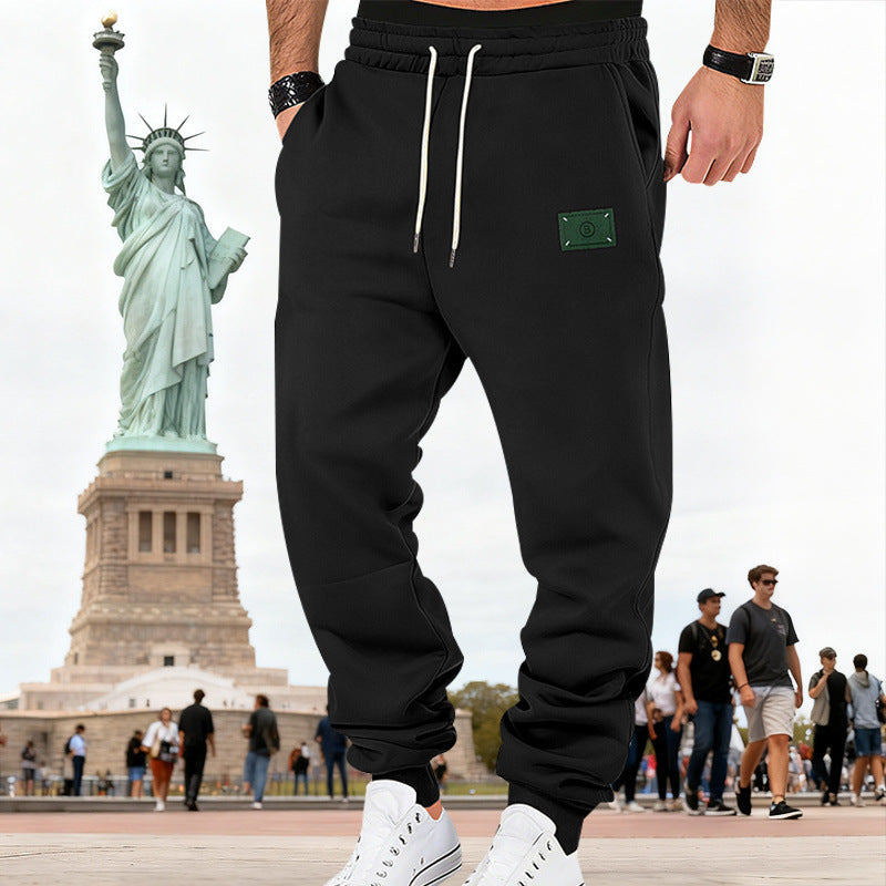 Men's Slim-Fit Sweat Jogger with elastic waistband, drawstring, and ribbed cuffs
