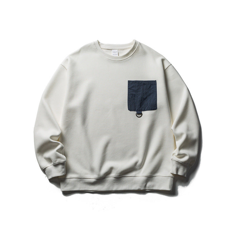 Unisex Oversize Sweatshirt with contrasting chest pocket and D-ring Mune Fashion