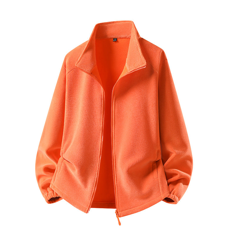 Women's fleece jacket with stand-up collar, full-length zipper, and thermal insulation Mune Fashion