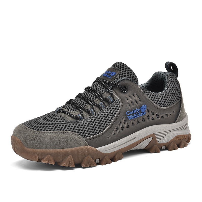 Men's Breathable Trekking and Hiking Shoe with Profiled Stud Sole Design Mune Fashion