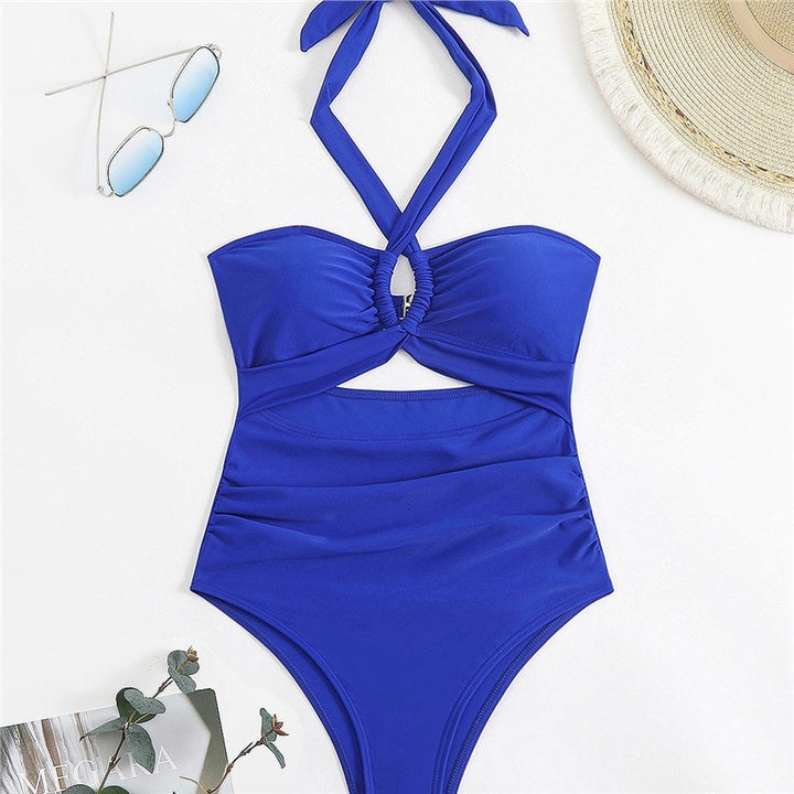 Women's one-piece swimsuit with playful wrap design Mune Fashion