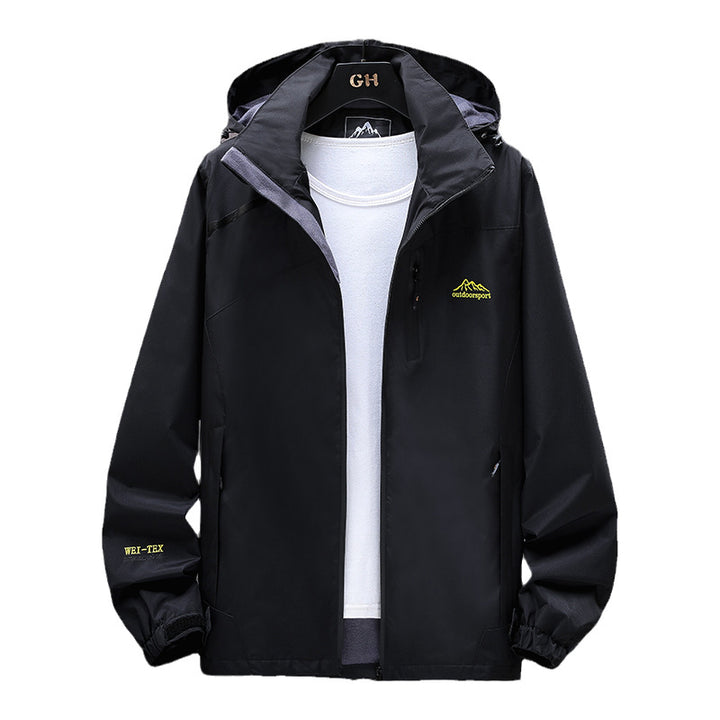 Women Lightweight Water-Repellent Outdoor Jacket with Hood, Chest Zip and Adjustable Cuffs Mune Fashion