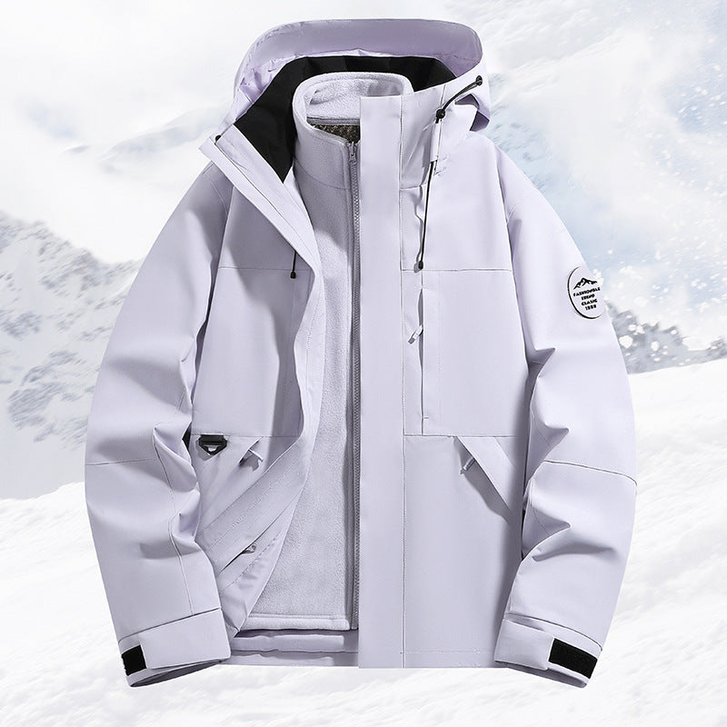 Women's Technical Ski and Winter Jacket with Removable Inner Jacket and Welded Seams Mune Fashion