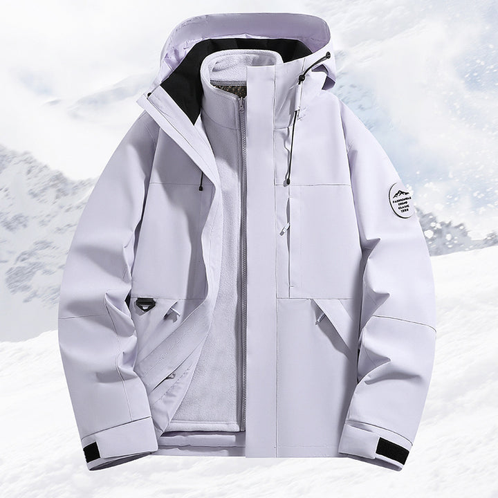 Women's Technical Ski and Winter Jacket with Removable Inner Jacket and Welded Seams Mune Fashion
