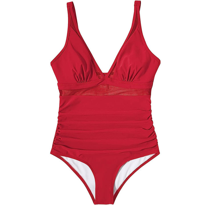 Women's One-piece Swimsuit with attractive leopard print and body-shaping design Mune Fashion