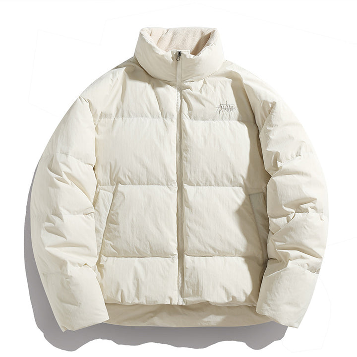 Unisex Short padded quilted jacket with high stand-up collar Mune Fashion